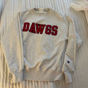 Champion reverse weave crew neck DAWGS sweatshirt